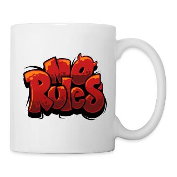 No rules Graffiti Urban Red - Mug - white - Right