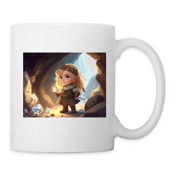 Princesse de cristal dans la ville troglodyte - Mug blanc - blanc - Droite
