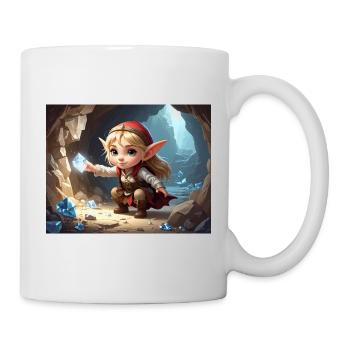 Kleiner Elfen-Diamantenschatz - Tasse - Weiß - Rechts