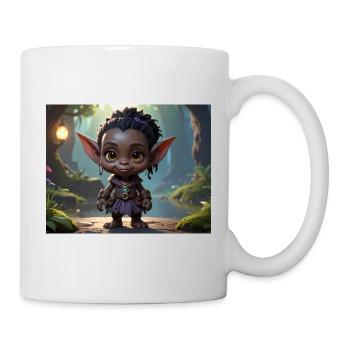 Waldkobold im Dämmerwald - Tasse - Weiß - Rechts