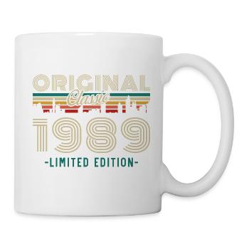 1989 Vintage Retro Geburtstagsgeschenk - Tasse - Weiß - Rechts