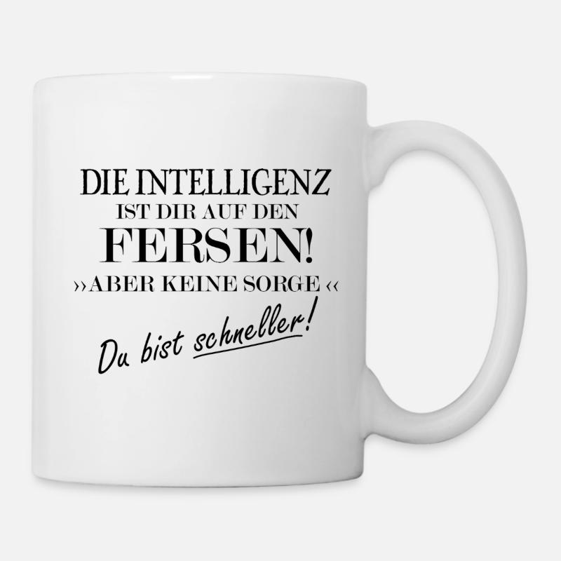 The intelligence is the one on the heels - Mug - white