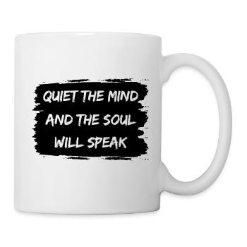 Ruhe Geist Spricht – Zitat Motiv Spiritualität - Mug blanc - blanc - Droite