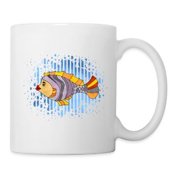 poisson - Mug blanc - blanc - Droite
