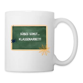 Sweets Otherwise Classwork - Halloween Teacher - Mug - white - Right