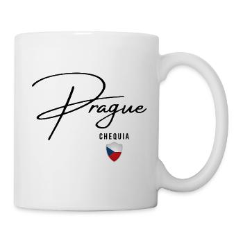 Elegantes Design Prag, ich liebe Prag - Tasse - Weiß - Rechts