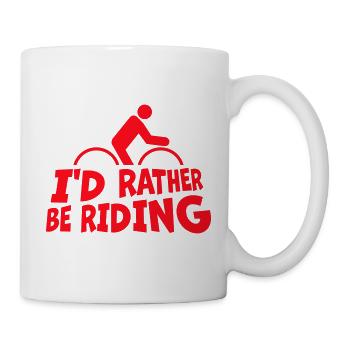 I-d_Rather_Be_Riding_My_Bike_15 - Mug blanc - blanc - Droite