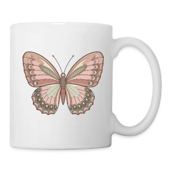 Boho Schmetterling - Tasse - Weiß - Rechts