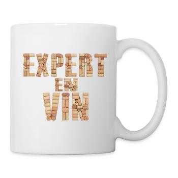 Expert en Vin – Design en bouchons de vin - Mug - white - Right
