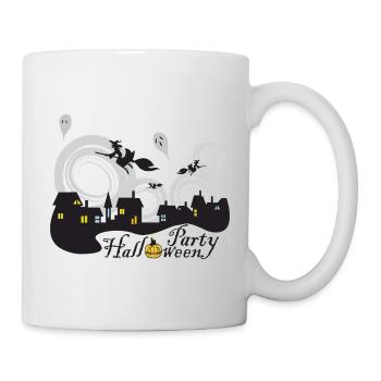 Halloween Party - Tasse - Weiß - Rechts