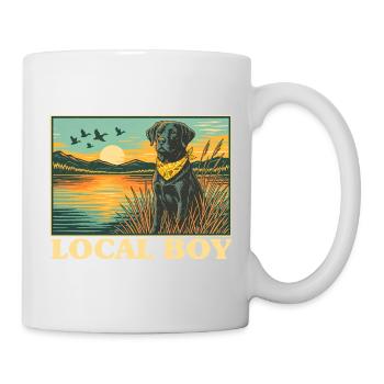 Local Boy Labrador Retriever Outdoor Hunting - Mug - white - Right