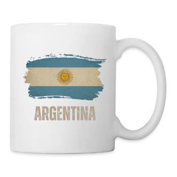 Vintage Argentine, Drapeau de l’Argentine - Mug blanc - blanc - Droite