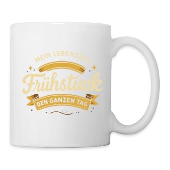 My goal in life: breakfast all day long - Mug - white - Right