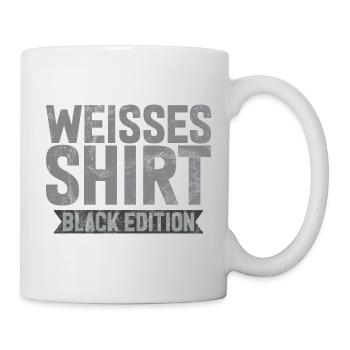 White Shirt Black Edition Funny Saying - Mug - white - Right