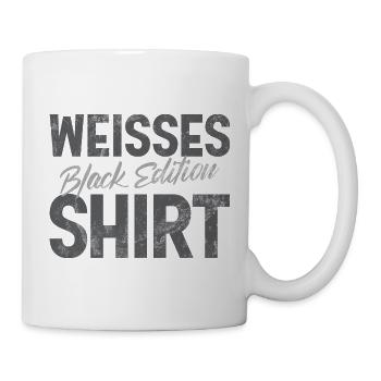 White Shirt Black Edition Funny Saying - Mug - white - Right