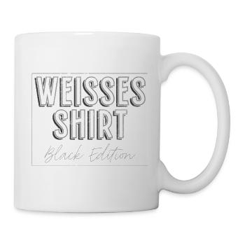 White Shirt Black Edition Funny Saying - Mug - white - Right