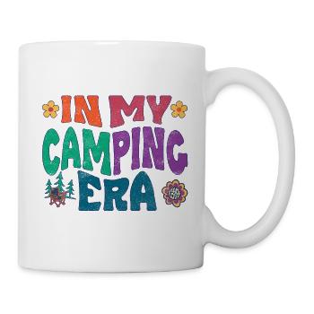 À l’époque du camping - Mug blanc - blanc - Droite