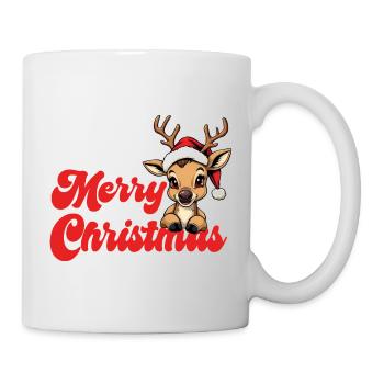 Noël de rennes Joyeux Noël - Mug blanc - blanc - Droite