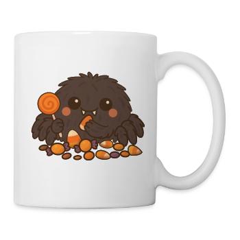 Karamellmonster mit Leckereien - Tasse - Weiß - Rechts