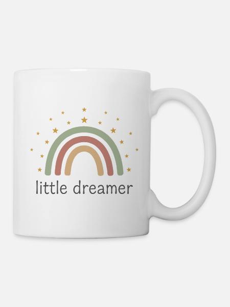 Kleiner Träumer-Regenbogenbogen - Tasse - Weiß
