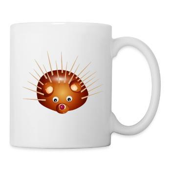Mignon Hérisson Châtaignier – Enfance et plaisir de bricolage - Mug blanc - blanc - Droite