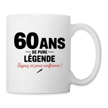60 Years of Pure Legend Funny Birthday Gift - Mug - white - Right