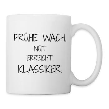 Statement design – irony meets everyday life - Mug - white - Right