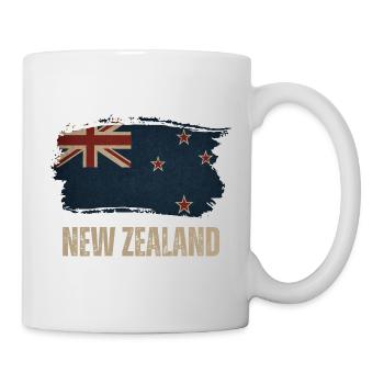 Grunge New Zealand flag - Mug - white - Right