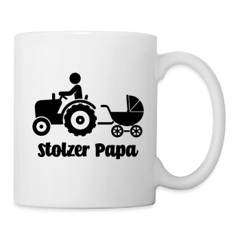 Funny gift for dad for birth Proud dad - Mug - white - Right