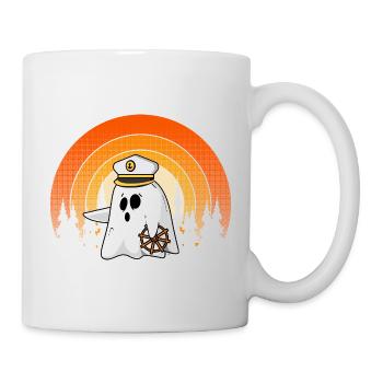 Boat Boating Captain Halloween Ghost Costume - Mug - white - Right
