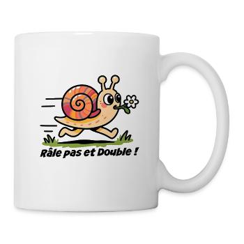 Autoaufkleber, Wohnwagen Rail Step und Double - Tasse - Weiß - Rechts