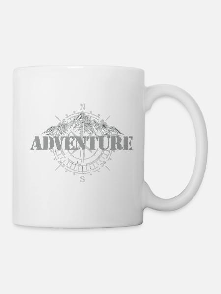 Abenteuer - Tasse - Weiß