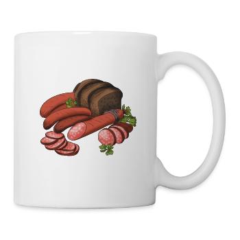 Savory Sausage & Bread Collage - Mug - white - Right