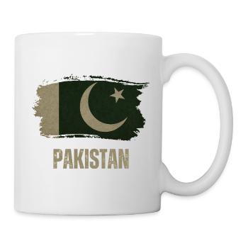 Pakistan Grunge Flag, Pakistani Proud - Mug - white - Right