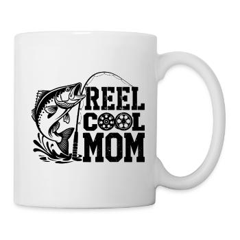 Pêche, pêcheur, pêcheur, pêcheur, poisson, moulinet, Cool Mom - Mug blanc - blanc - Droite