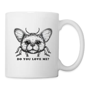 A fantastic creature with the question Do You love Me? - Mug - white - Right