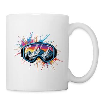 Ski Goggles Apres Ski Party Crew Snow Skiing Ski - Mug - white - Right