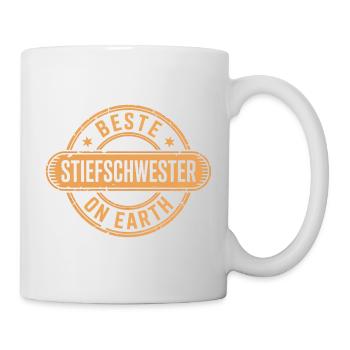 Beste Stiefschwester - Tasse - Weiß - Rechts