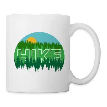 Randonnée dans les pins - Marcher dans la nature - Mug blanc - blanc - Droite