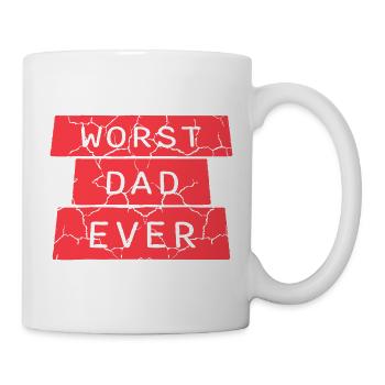 Le pire papa de tous les temps Drôle Sarcastique Papa pour la fête des pères - Mug blanc - blanc - Droite