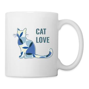 Katzenliebe - Cat Love - Mug - white - Right