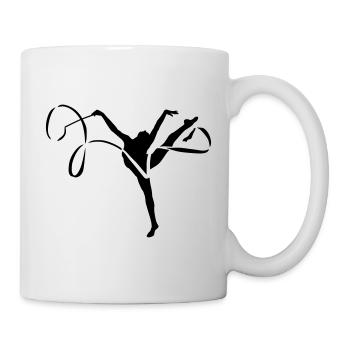 Bande de gymnastique - Mug blanc - blanc - Droite