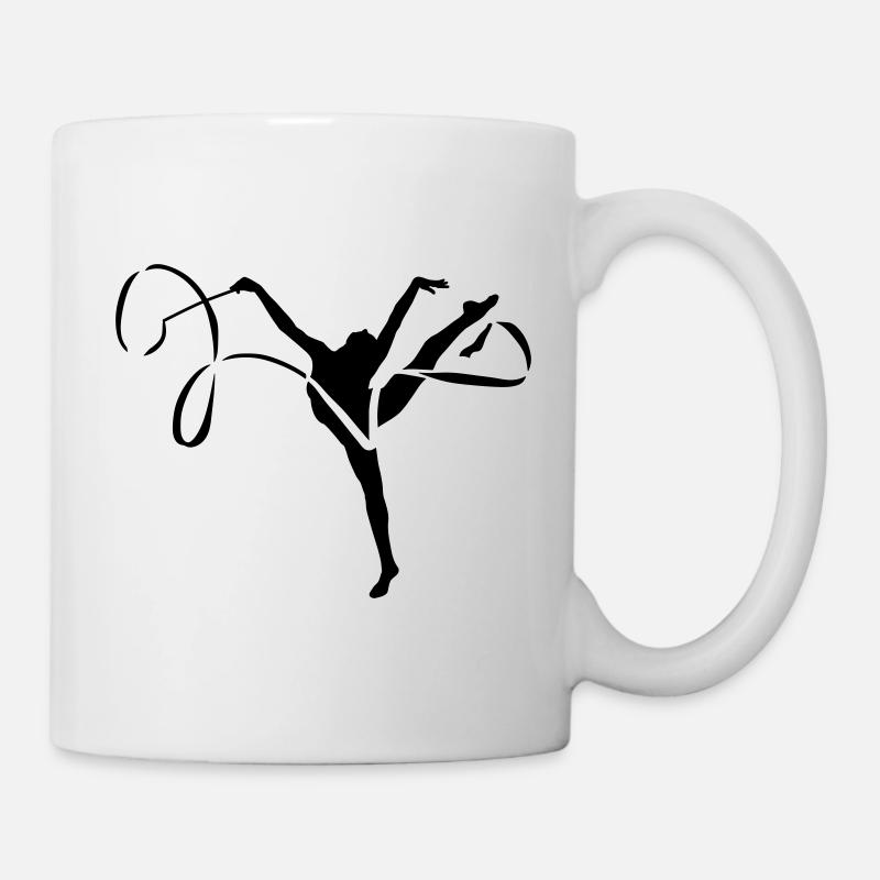 Gymnastik Band - Tasse - Weiß