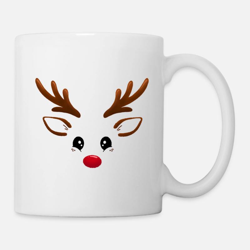 Rudolph Reindeer - Mug - white