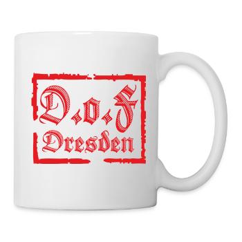 D.o.F Dresden Fraktur - Mug blanc - blanc - Droite