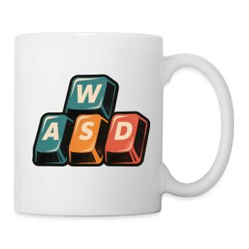 WASD Gaming Keys - Funny Gamer Gift - Mug - white - Right