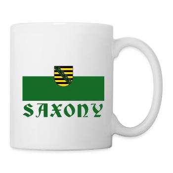 Saxony emblem flag design - Mug - white - Right