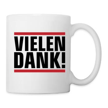 Vielen Dank Dankeschön - Tasse - Weiß - Rechts