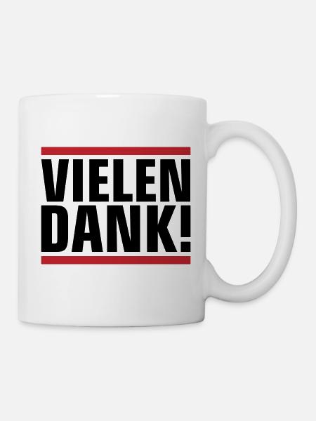 Vielen Dank Dankeschön - Tasse - Weiß