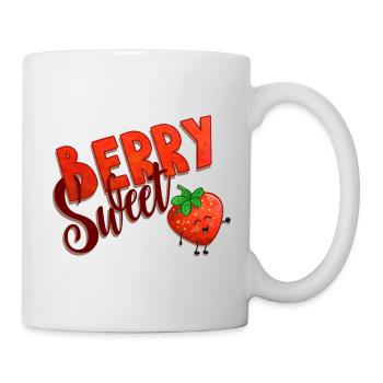 Berry Sweet Erdbeere - Tasse - Weiß - Rechts